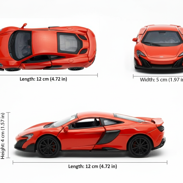 Auto Mclaren 675Lt - Welly Escala 1:34:39