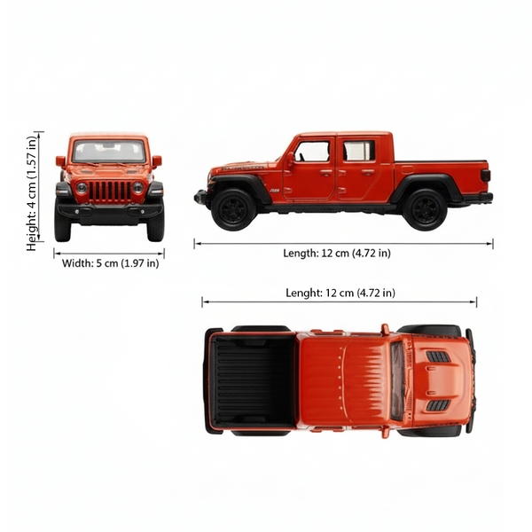 Camioneta Jeep Gladiator 2020 - Welly Escala 1:34:39