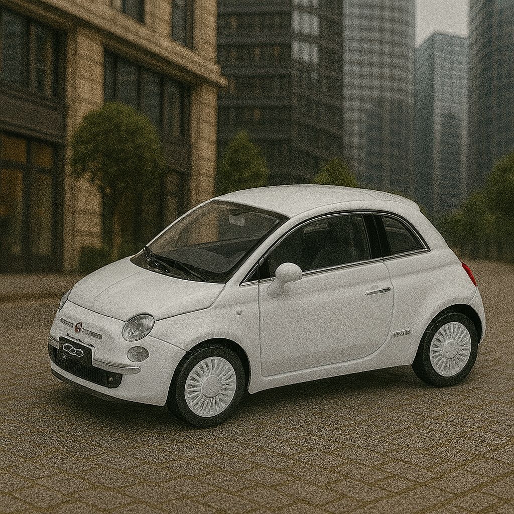 Auto 2007 Fiat 500 - Welly Escala 1:43