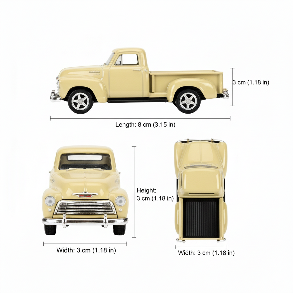 Suv Chevrolet 3100 Pick Up - Welly Escala 1:60