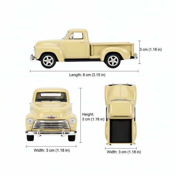 Suv Chevrolet 3100 Pick Up - Welly Escala 1:60