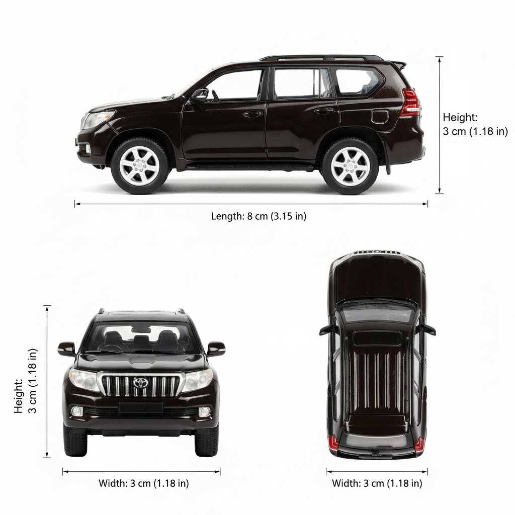 Auto Toyota Land Cruiser Prado - Welly Escala 1:60