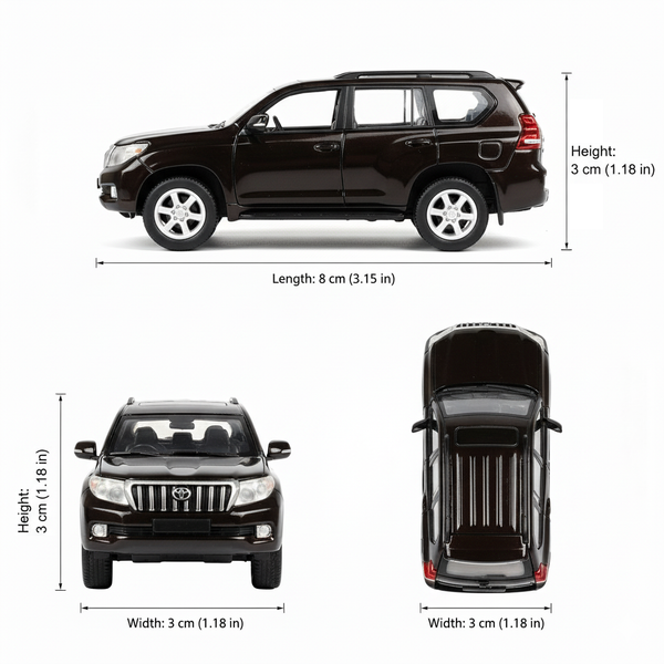 Auto Toyota Land Cruiser Prado - Welly Escala 1:60