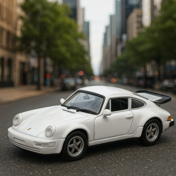 Auto Porsche 911 Turbo - Welly Escala 1:60