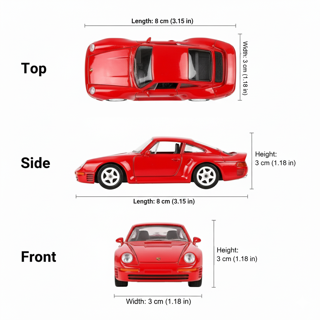 Auto Porsche 959 - Welly Escala 1:60
