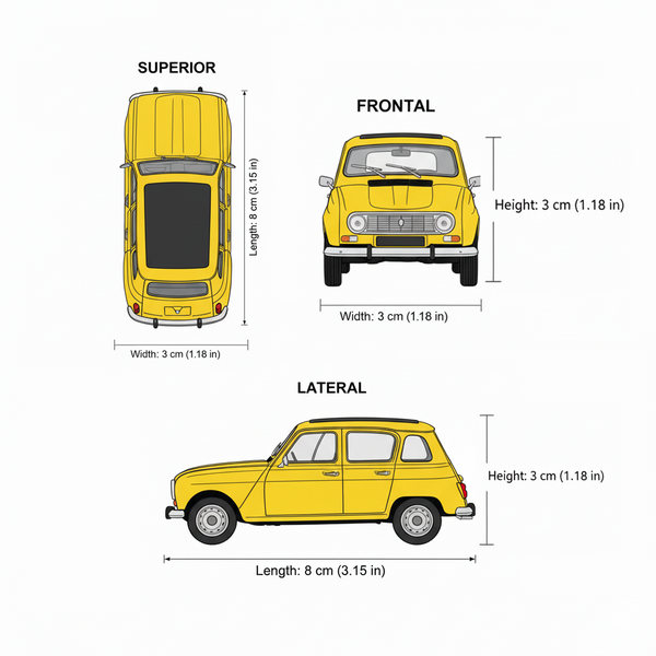 Auto Renault 4 - Welly Escala 1:60