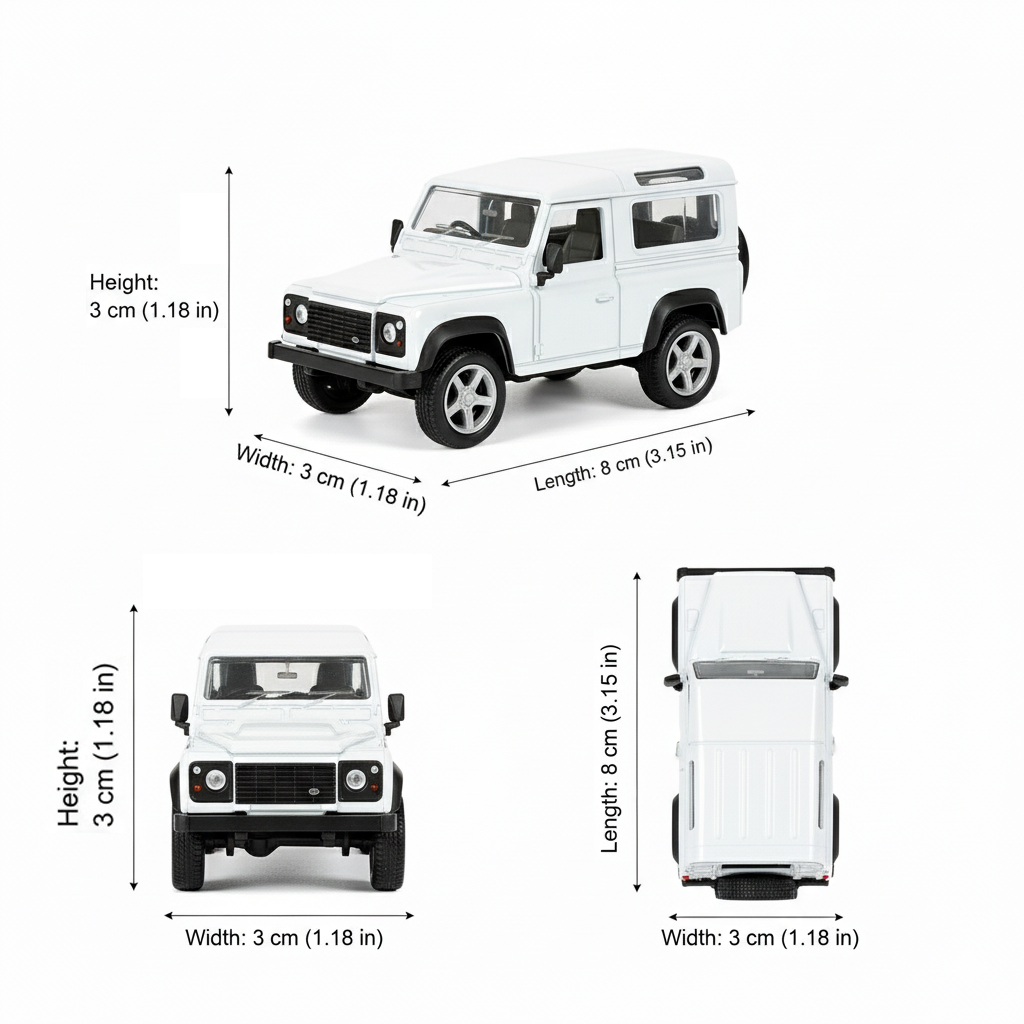 Auto Land Rover Defender - Welly Escala 1:60