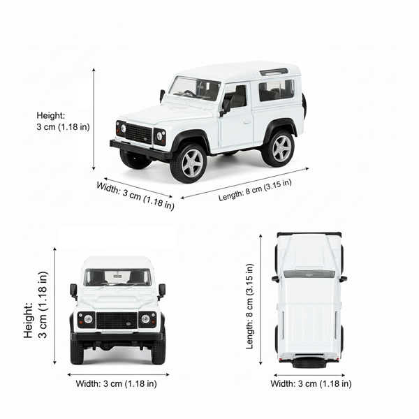 Auto Land Rover Defender - Welly Escala 1:60