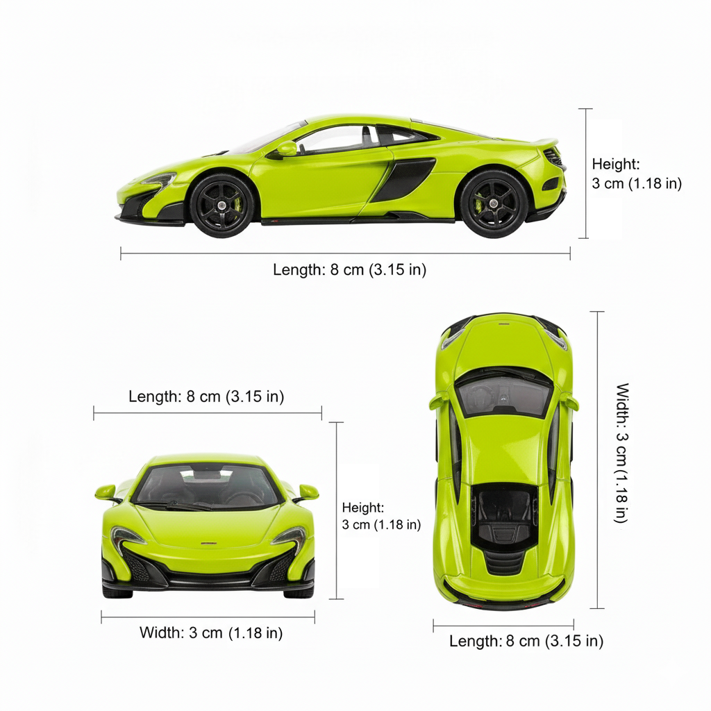 Auto Mclaren 675Lt Coupe - Welly Escala 1:60