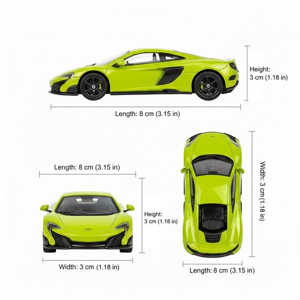 Auto Mclaren 675Lt Coupe - Welly Escala 1:60