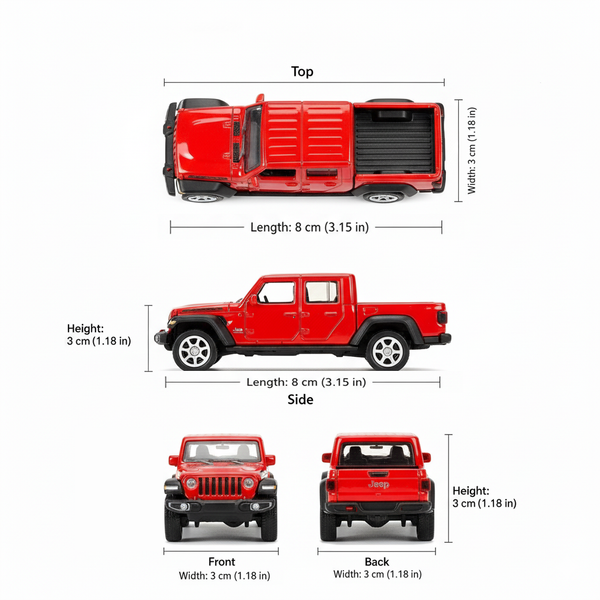Suv Jeep Gladiator - Welly Escala 1:60