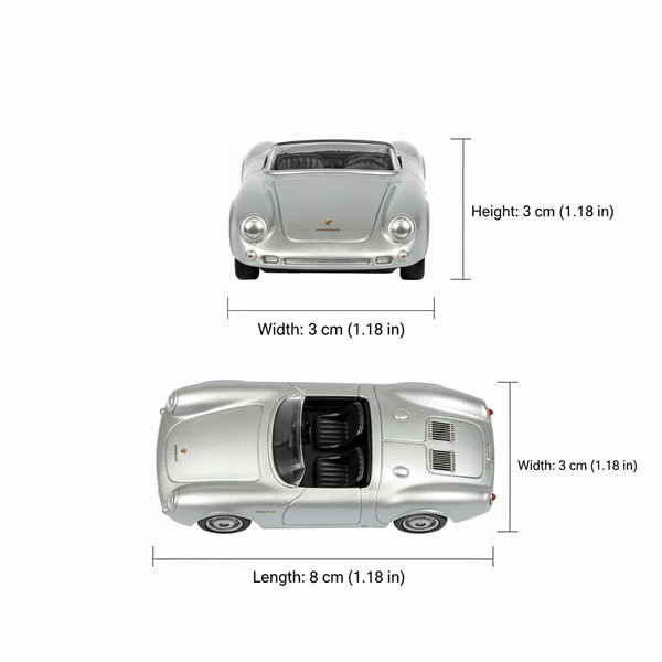 Auto Porsche 550 Spyder - Welly Escala 1:60