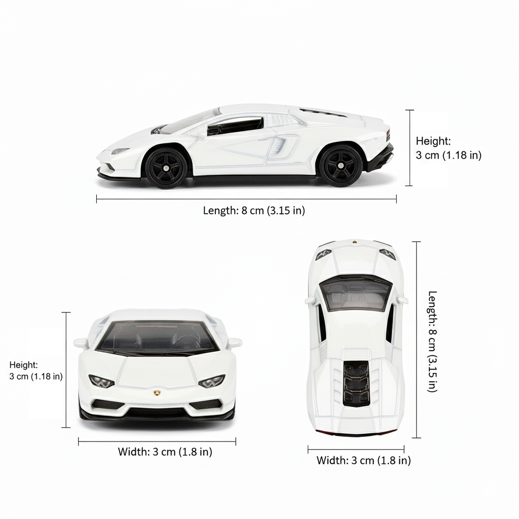 Auto Lamborghini Countach Lpi-800-4 - Welly Escala 1:60