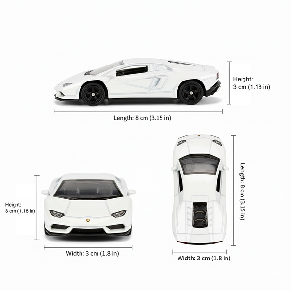Auto Lamborghini Countach Lpi-800-4 - Welly Escala 1:60