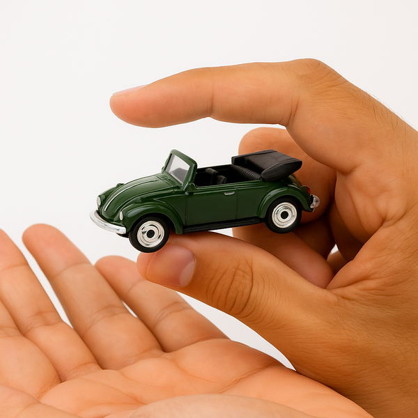 Auto Volkwagen Beetle (Convertible) - Welly Escala 1:60