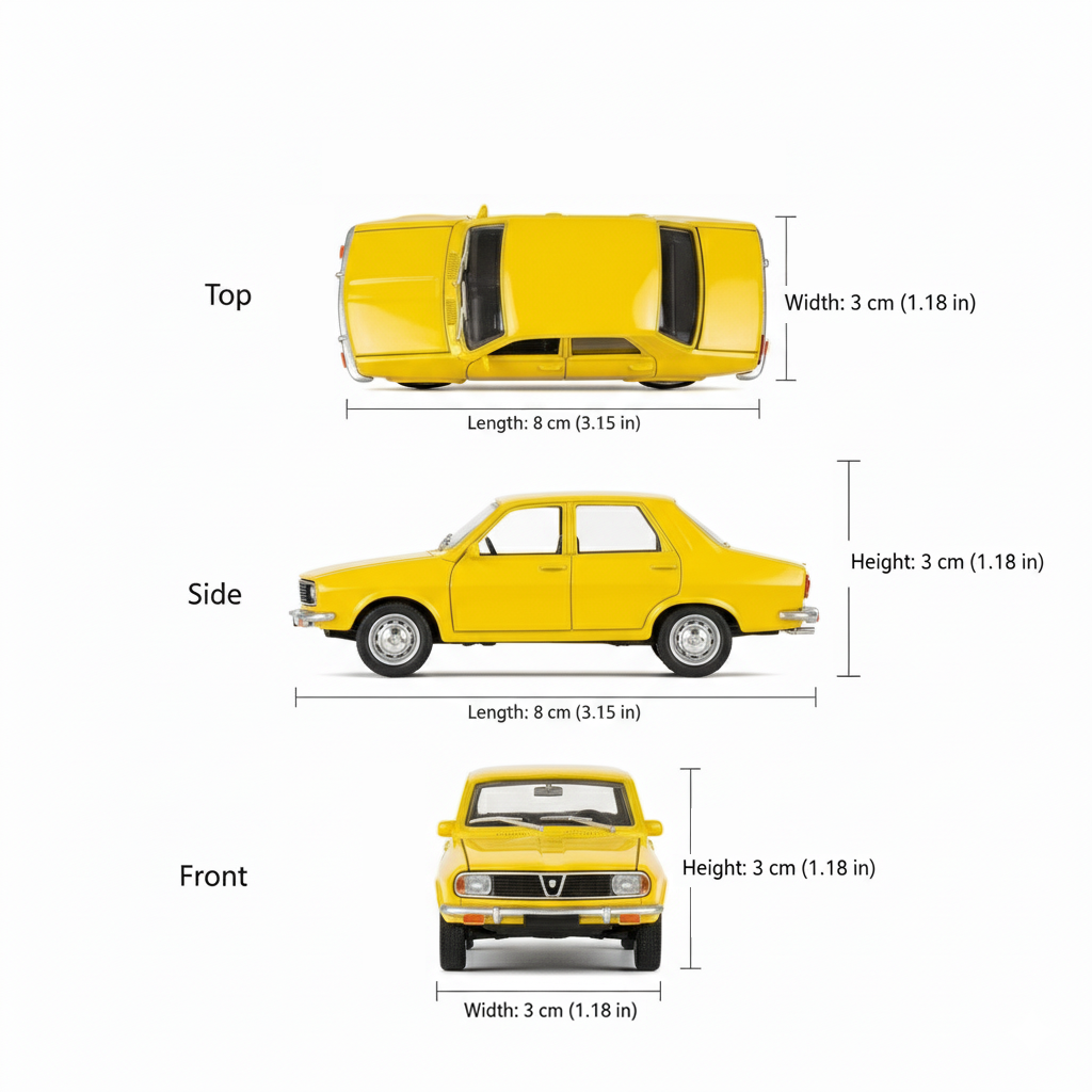 Auto Dacia 1300 - Welly Escala 1:60