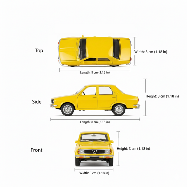 Auto Dacia 1300 - Welly Escala 1:60