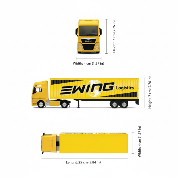 Camión Man Tgx Xxl Logging Trailer - Welly Escala 1:64