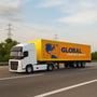 Camión Volvo Tractor Trailer - Welly Escala 1:64