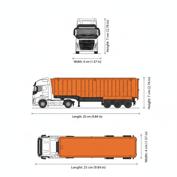 Camión Volvo Heavy Tipper - Welly Escala 1:64