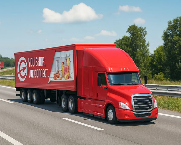Camión Freightleiner Tractor Trailer - Welly Escala 1:64