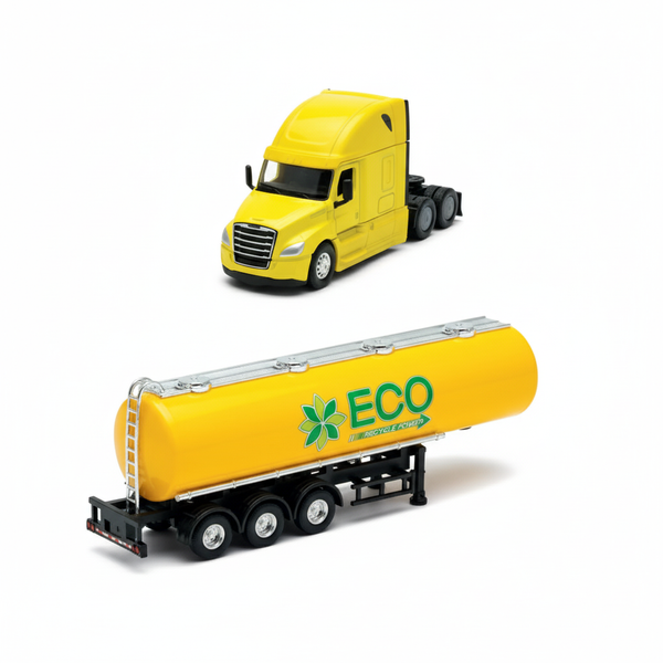 Camión Freightleiner Oil Tanker - Welly Escala 1:64