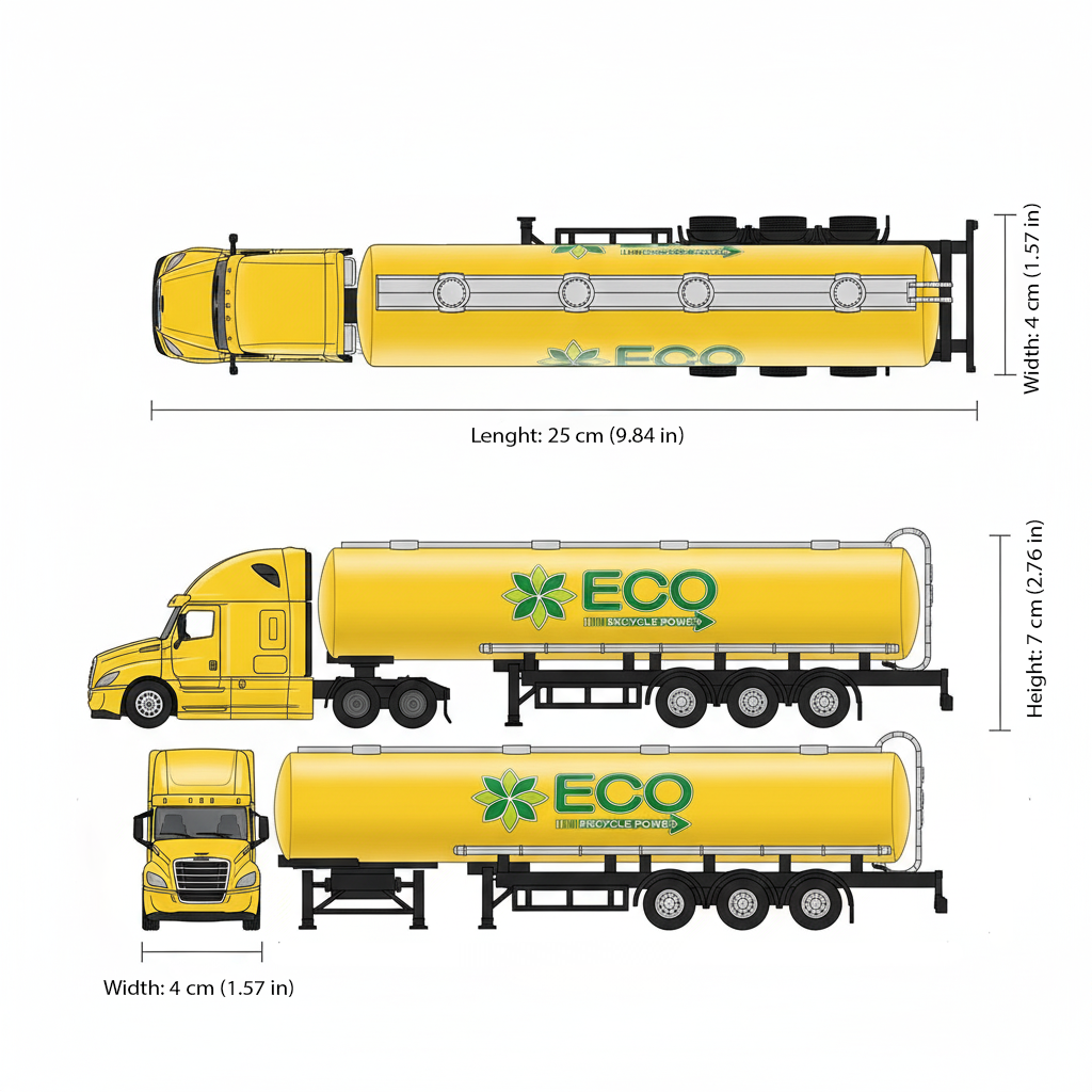 Camión Freightleiner Oil Tanker - Welly Escala 1:64