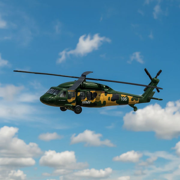 Helicoptero Black Hawk Helicoptor (Camouflage) Welly – Toyng Chile