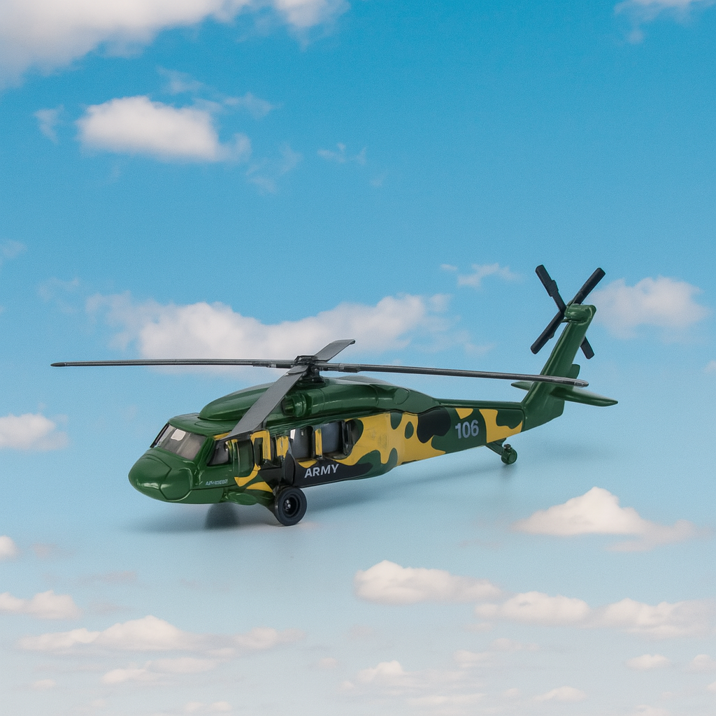 Helicoptero Blackwom Verde - Welly