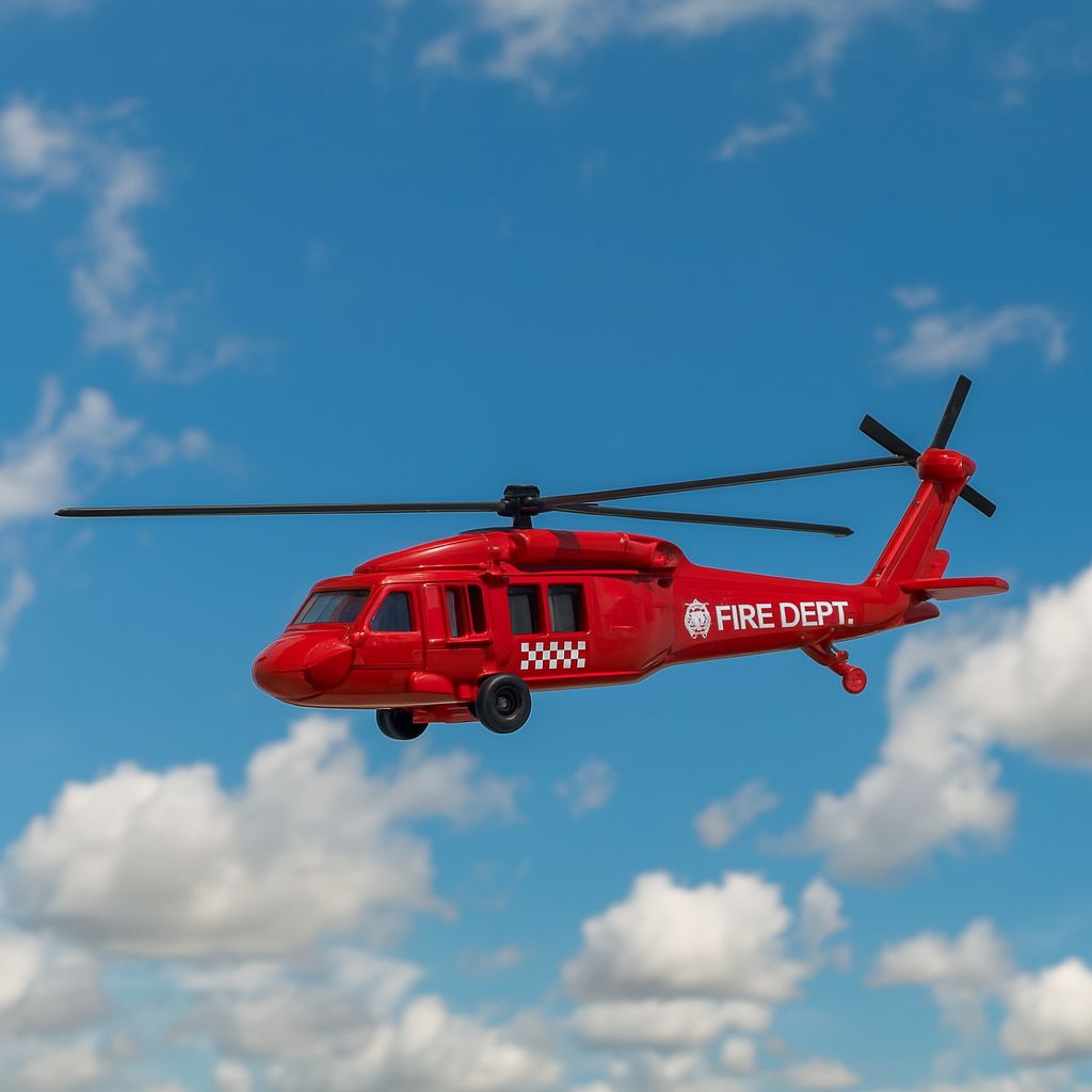 Helicoptero - Black Hawk Helicoptor (Fire) - Welly