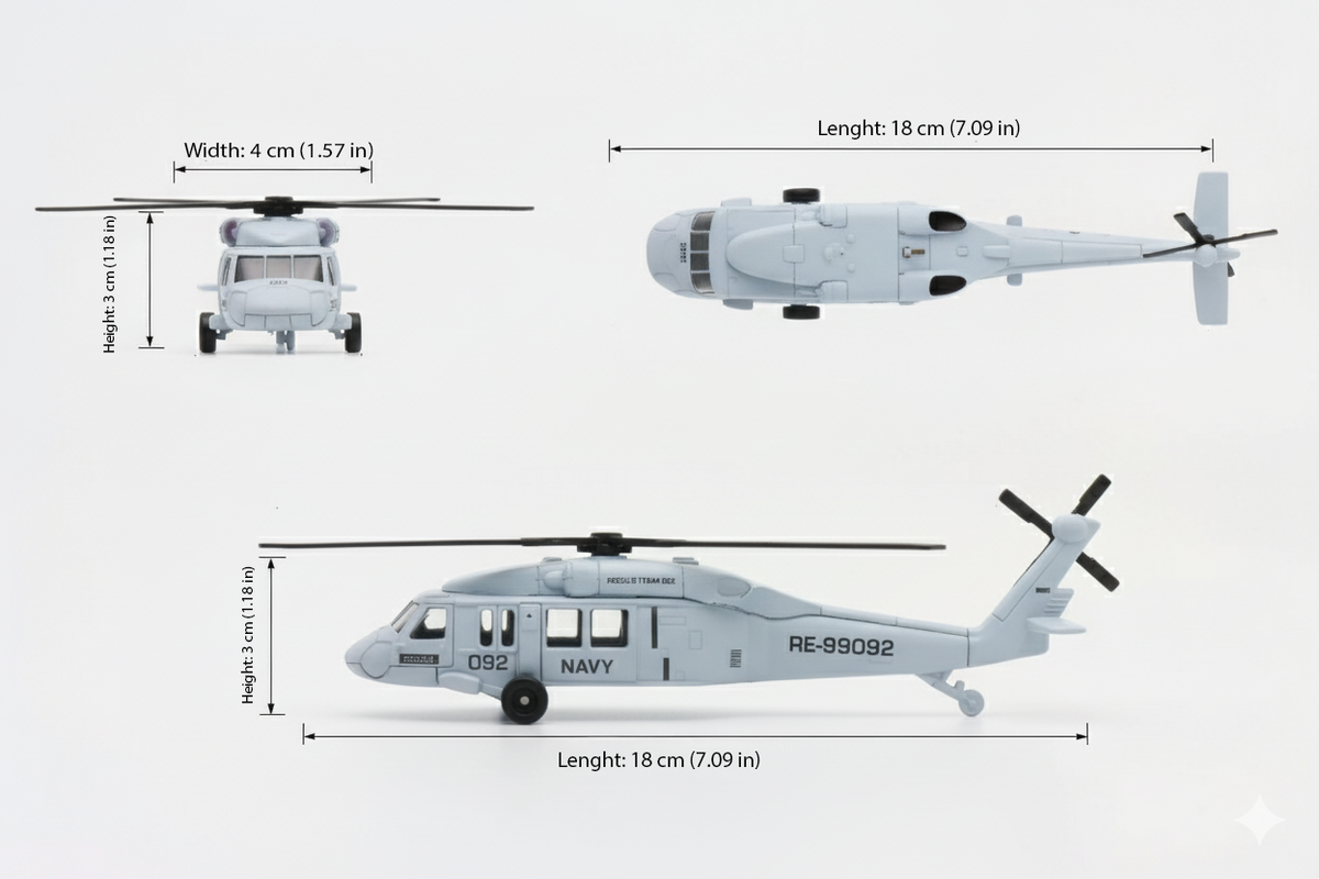 Helicoptero Blackwom - Welly