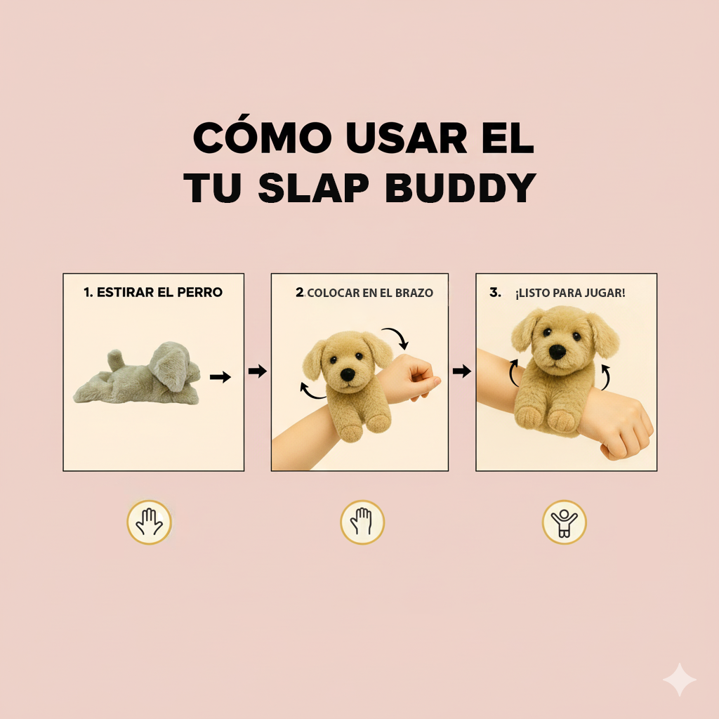 Peluche Slap-Buddy 20 Cm Perro Golden - Toyng