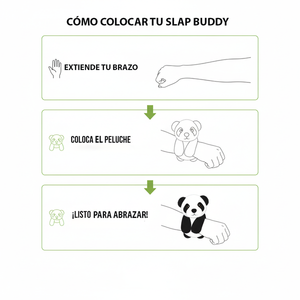 Peluche Slap-Buddy 20 Cm Oso Panda - Toyng