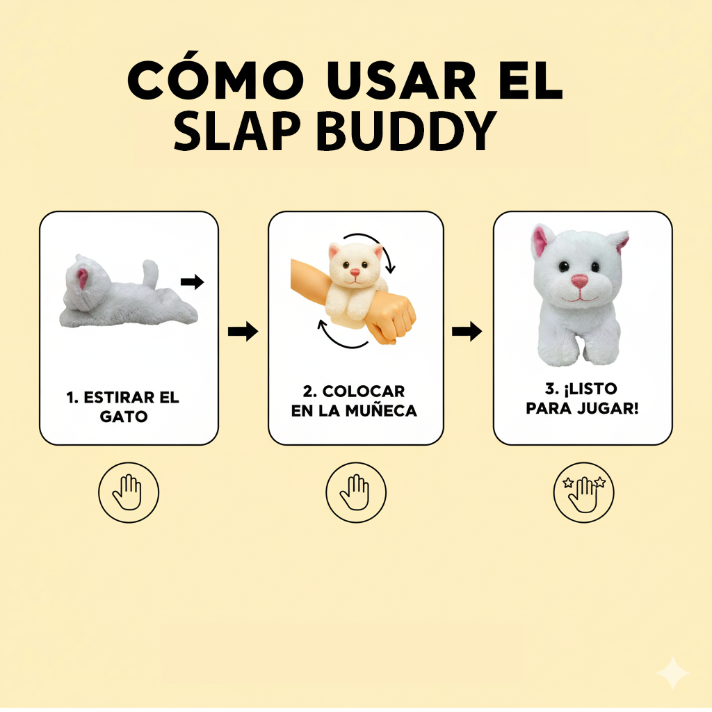 Peluche Slap-Buddy 20 Cm Gato - Toyng