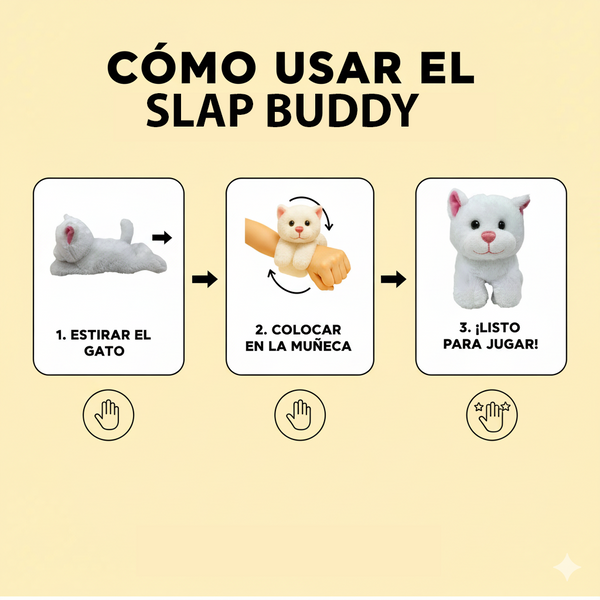 Peluche Slap-Buddy 20 Cm Gato - Toyng