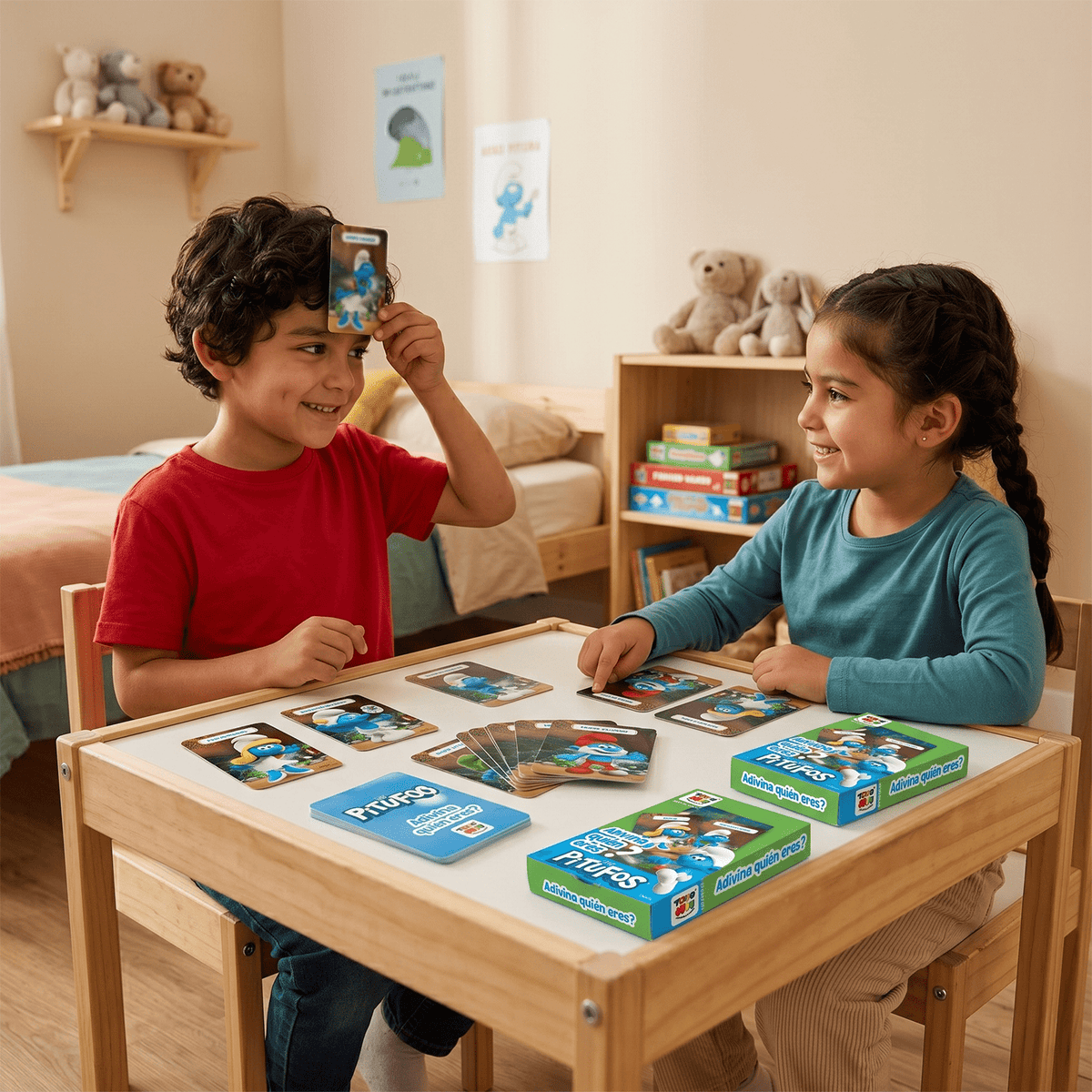 Pack 12 Flash Cards Adivina Quién Eres Los Pitufos - Toyng Chile