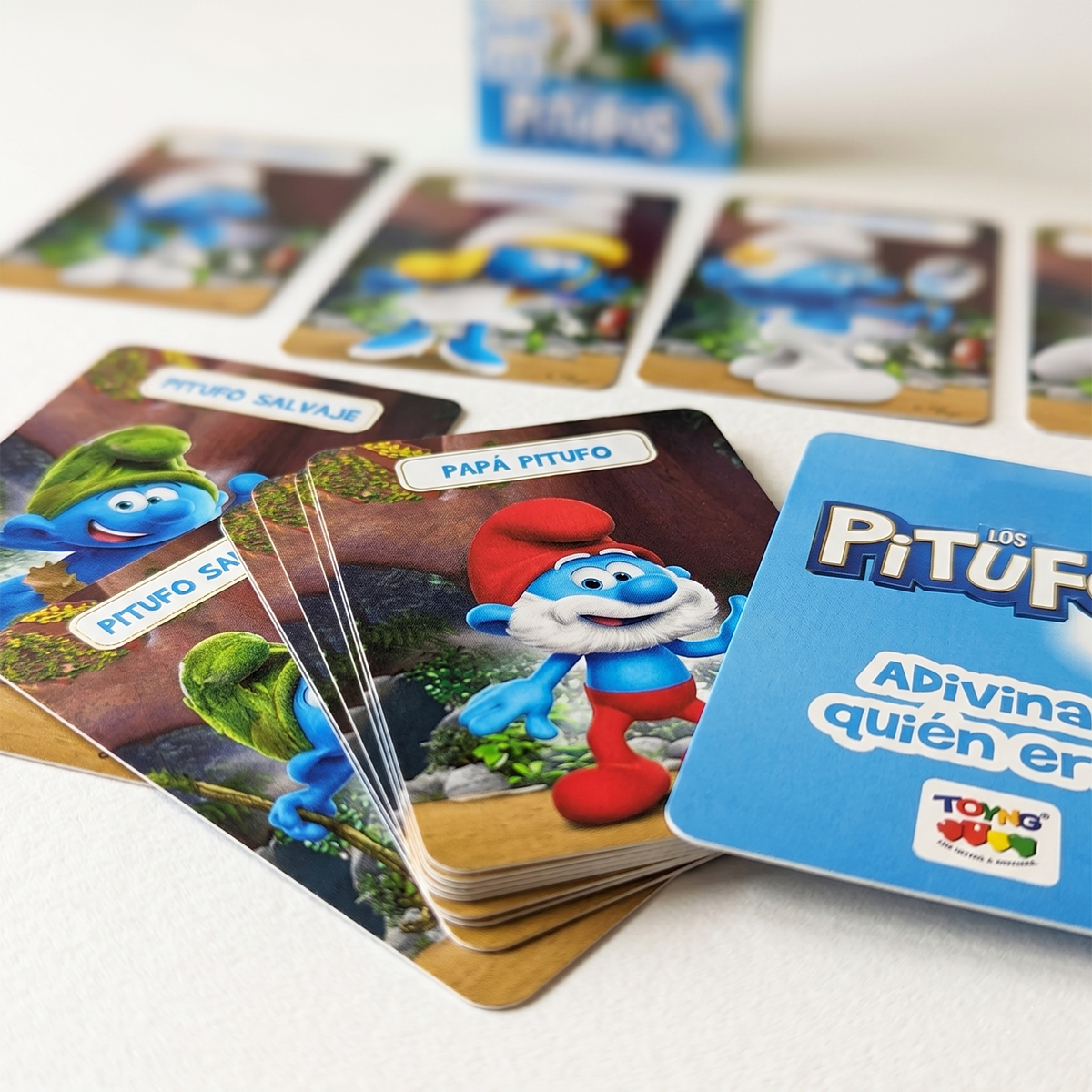 Pack 12 Flash Cards Adivina Quién Eres Los Pitufos - Toyng Chile