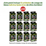 Pack 12 Flash Cards Adivina Quién Eres Ultra Zombies - Toyng Chile