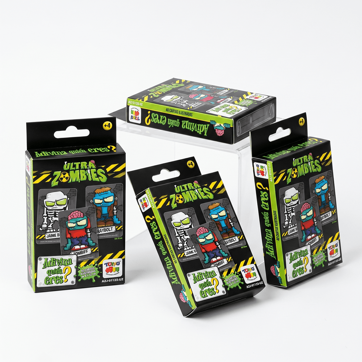 Pack 12 Flash Cards Adivina Quién Eres Ultra Zombies - Toyng Chile