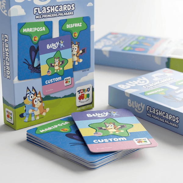 Pack 12 Flash Cards Primeras Palabras Bluey - Toyng Chile