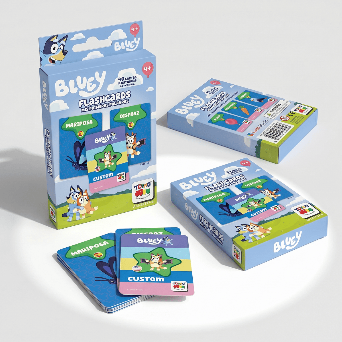 Pack 12 Flash Cards Primeras Palabras Bluey - Toyng Chile