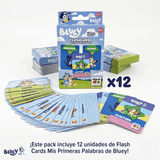 Pack 12 Flash Cards Primeras Palabras Bluey - Toyng Chile