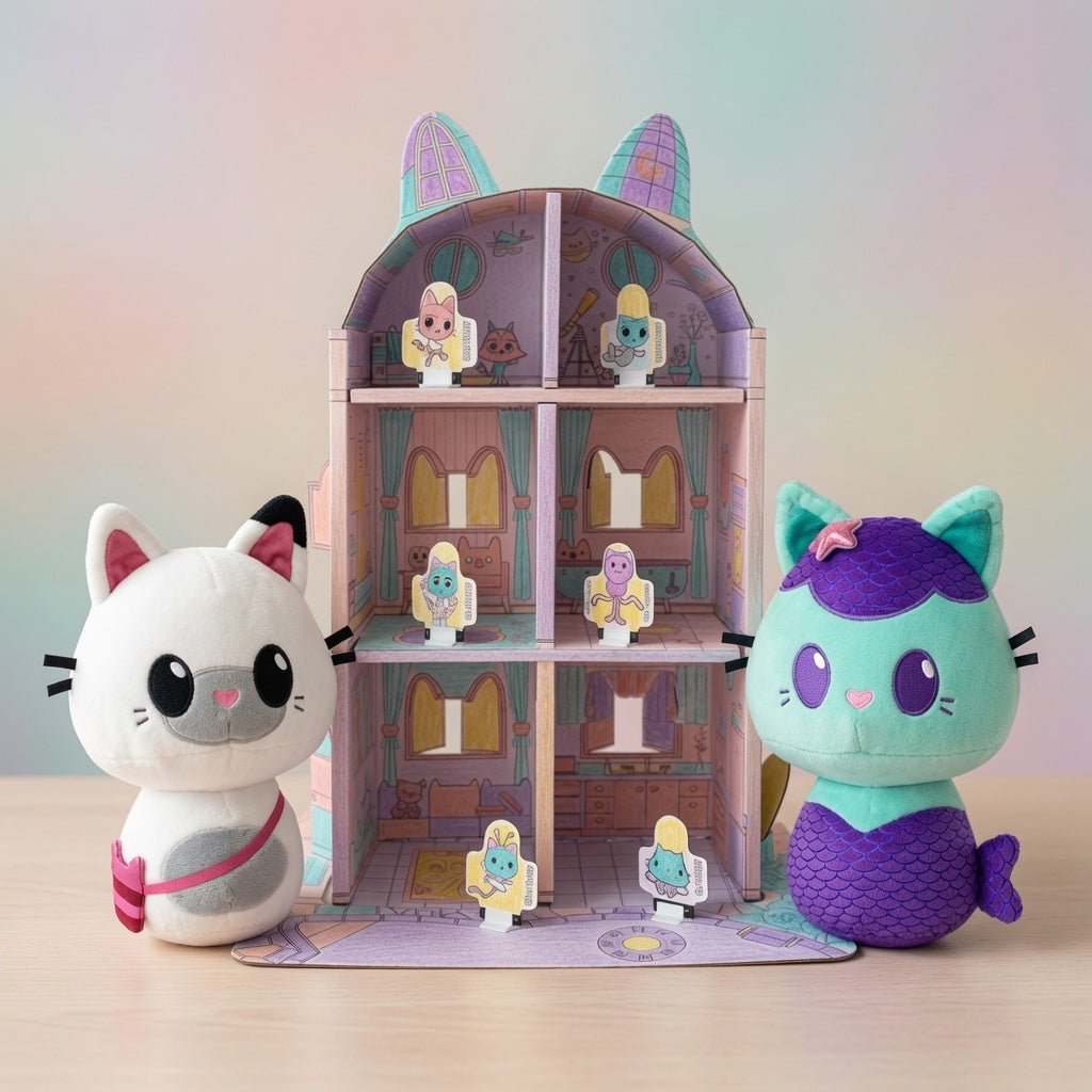Pack Gabby Casa Chica + Pandy Panda + Mercat