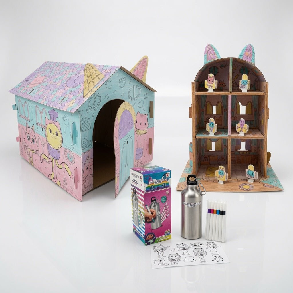 Pack Gabby Casa Grande + Espejo Mágico + Botella