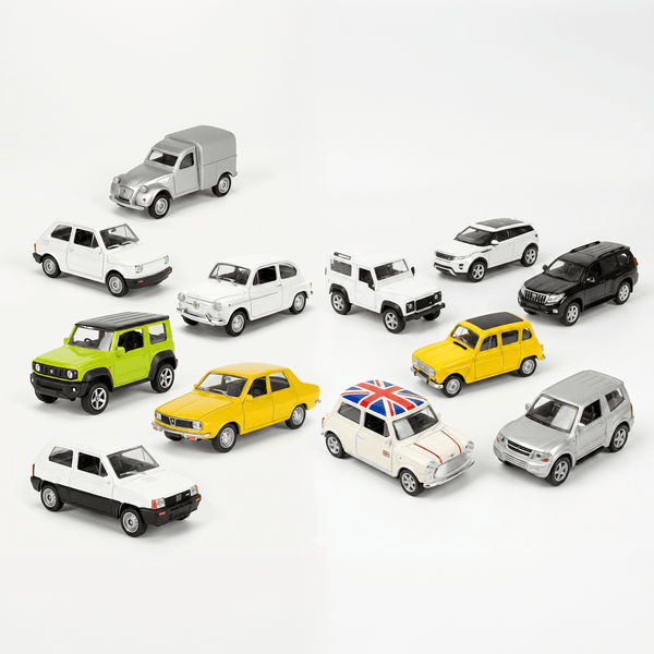 Pack x12 Autos Welly Modernos Escala 1:60 - Toyng Chile