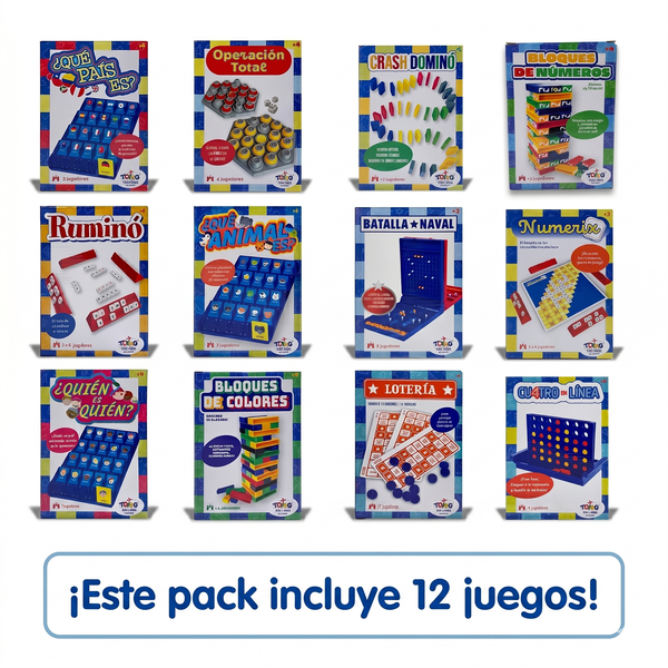 Pack x12 Juegos de Mesa Travel Game Toyng Surtidos - Toyng Chile