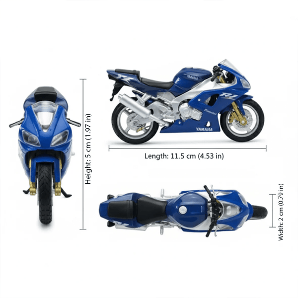 Pack x2 Motos Yamaha Welly Escala 1:18 - Toyng Chile