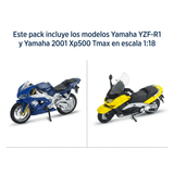 Pack x2 Motos Yamaha Welly Escala 1:18 - Toyng Chile