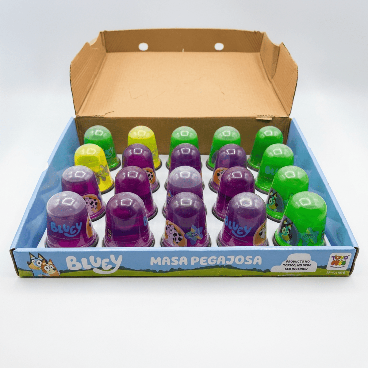 Pack x20 Masas Pegajosas Bluey Surtidas - Toyng Chile