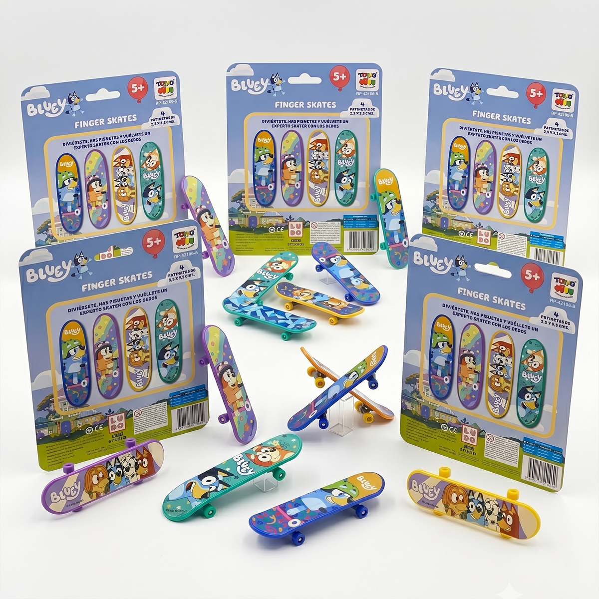 Pack x24 Blister Finger Skate Bluey Blister - Toyng Chile